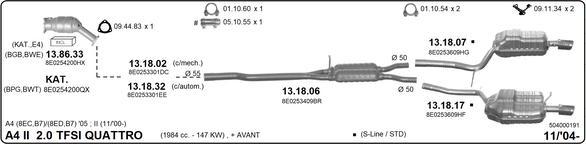 IMASAF 504000191 - Система випуску ОГ autocars.com.ua