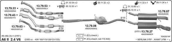 Imasaf 504000194 - Система випуску ОГ autocars.com.ua