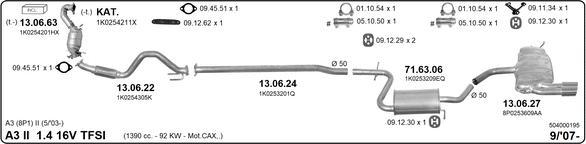 IMASAF 504000195 - Система випуску ОГ autocars.com.ua