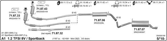 Imasaf 504000199 - Система випуску ОГ autocars.com.ua