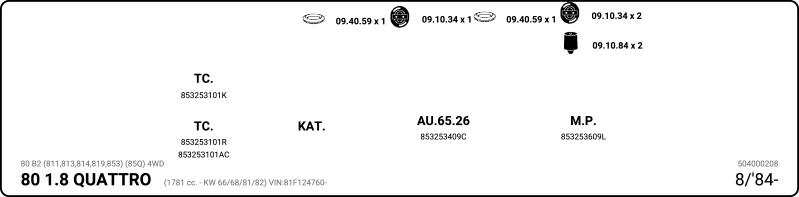 IMASAF 504000208 - Система випуску ОГ autocars.com.ua