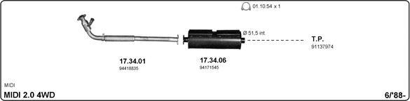 IMASAF 509000011 - Система випуску ОГ autocars.com.ua