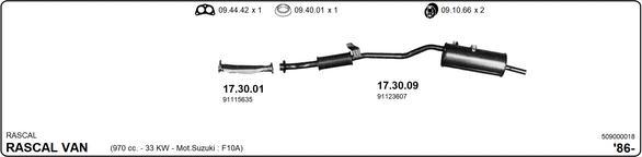 IMASAF 509000018 - Система випуску ОГ autocars.com.ua