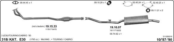 IMASAF 511000019 - Система випуску ОГ autocars.com.ua