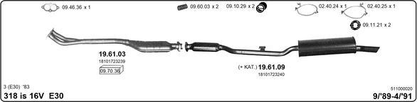 IMASAF 511000020 - Система випуску ОГ autocars.com.ua