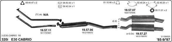IMASAF 511000025 - Система випуску ОГ autocars.com.ua
