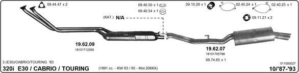 IMASAF 511000027 - Система випуску ОГ autocars.com.ua