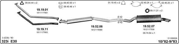 IMASAF 511000028 - Система випуску ОГ autocars.com.ua