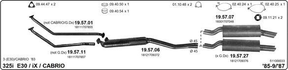 IMASAF 511000033 - Система випуску ОГ autocars.com.ua