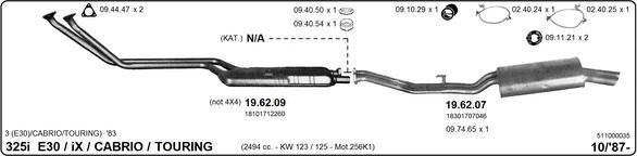 IMASAF 511000035 - Система випуску ОГ autocars.com.ua