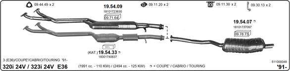 Imasaf 511000048 - Система випуску ОГ autocars.com.ua