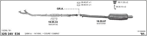 IMASAF 511000050 - Система випуску ОГ autocars.com.ua