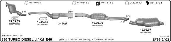 IMASAF 511000064 - Система випуску ОГ autocars.com.ua