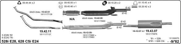IMASAF 511000075 - Система випуску ОГ autocars.com.ua