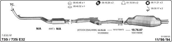 IMASAF 511000103 - Система випуску ОГ autocars.com.ua
