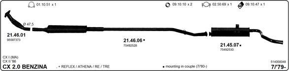 IMASAF 514000048 - Система випуску ОГ autocars.com.ua