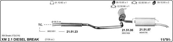 Imasaf 514000181 - Система випуску ОГ autocars.com.ua