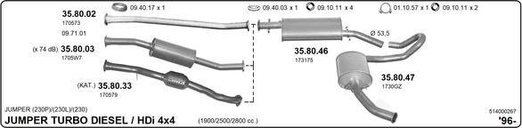 Imasaf 514000267 - Система випуску ОГ autocars.com.ua