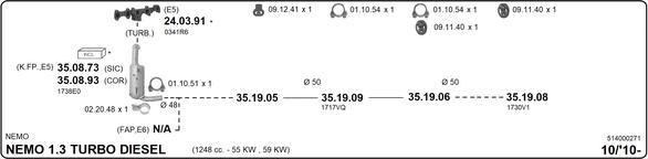 Imasaf 514000271 - Система випуску ОГ autocars.com.ua