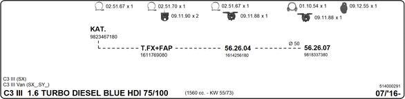 Imasaf 514000291 - Система випуску ОГ autocars.com.ua