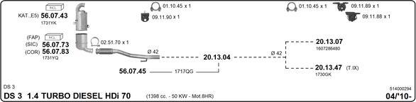 IMASAF 514000294 - Система випуску ОГ autocars.com.ua