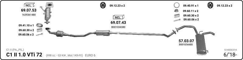 Imasaf 514000314 - Система випуску ОГ autocars.com.ua