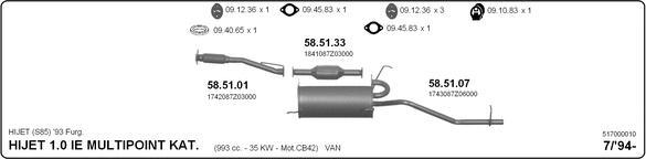 IMASAF 517000010 - Система випуску ОГ autocars.com.ua