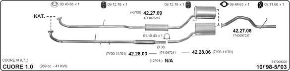 IMASAF 517000020 - Система випуску ОГ autocars.com.ua