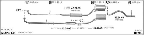 IMASAF 517000022 - Система випуску ОГ autocars.com.ua