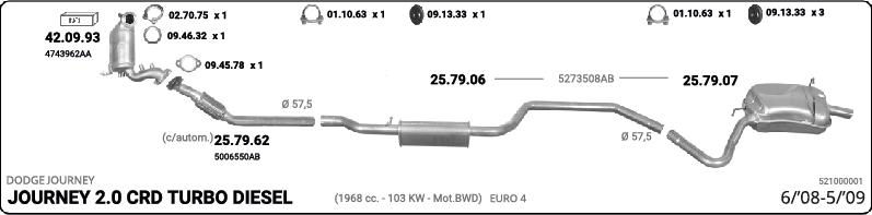 IMASAF 521000001 - Система випуску ОГ autocars.com.ua