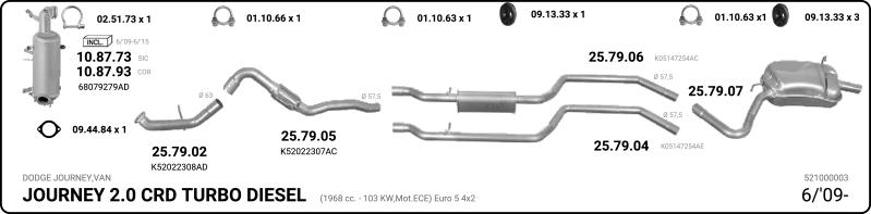 IMASAF 521000003 - Система випуску ОГ autocars.com.ua