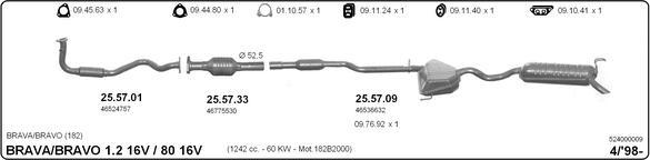 Imasaf 524000009 - Система випуску ОГ autocars.com.ua