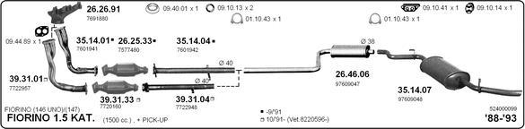 Imasaf 524000099 - Система випуску ОГ autocars.com.ua