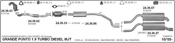 Imasaf 524000110 - Система випуску ОГ autocars.com.ua