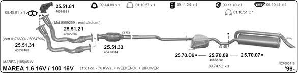 IMASAF 524000118 - Система випуску ОГ autocars.com.ua
