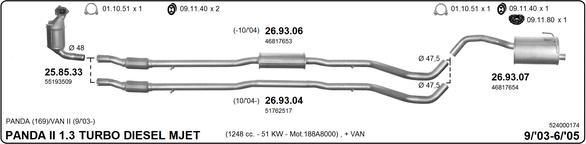 IMASAF 524000174 - Система випуску ОГ autocars.com.ua