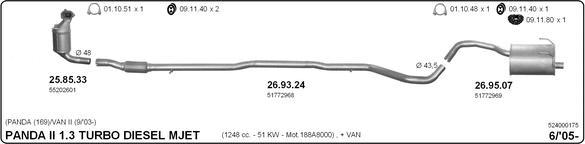 IMASAF 524000175 - Система випуску ОГ autocars.com.ua