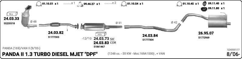 IMASAF 524000177 - Система випуску ОГ autocars.com.ua