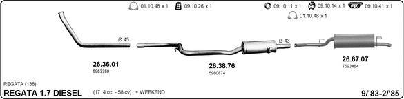 IMASAF 524000219 - Система випуску ОГ autocars.com.ua