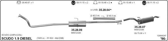 IMASAF 524000247 - Система випуску ОГ autocars.com.ua