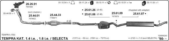 IMASAF 524000283 - Система випуску ОГ autocars.com.ua