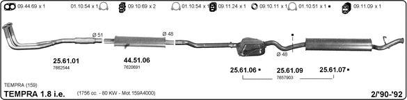 IMASAF 524000287 - Система випуску ОГ autocars.com.ua