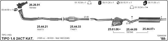 IMASAF 524000304 - Система випуску ОГ autocars.com.ua