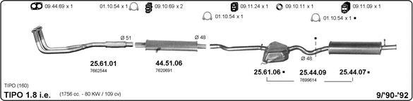 IMASAF 524000305 - Система випуску ОГ autocars.com.ua