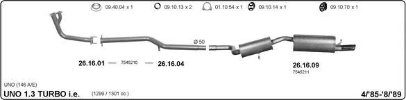 Imasaf 524000340 - Система випуску ОГ autocars.com.ua