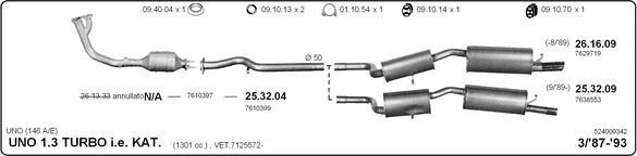 Imasaf 524000342 - Система випуску ОГ autocars.com.ua