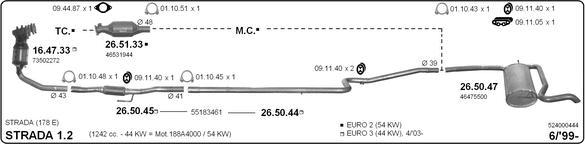 IMASAF 524000444 - Система випуску ОГ autocars.com.ua