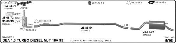 Imasaf 524000495 - Система випуску ОГ autocars.com.ua