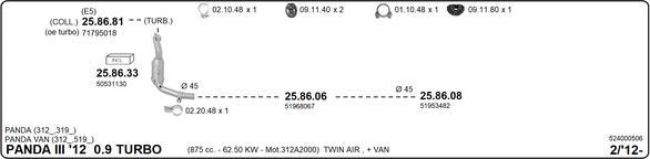 IMASAF 524000506 - Система випуску ОГ autocars.com.ua