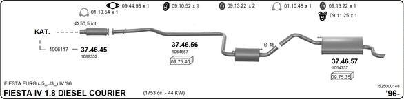 IMASAF 525000148 - Система випуску ОГ autocars.com.ua